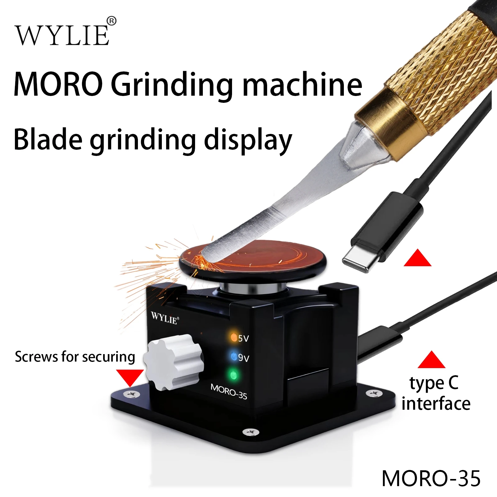 WEILI MORO-35 Magician grinder, small disc polishing and grinding blade, watch pen, tweezers, engraving knife, polishing machine view 4