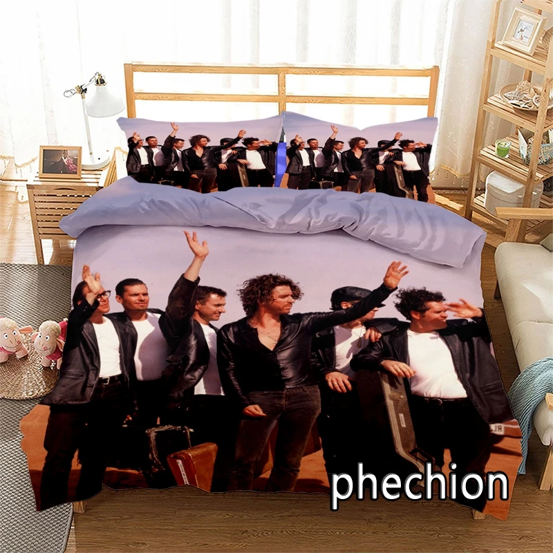 New INXS ROCK 3D Print Bedding Set Duvet Covers Pillowcases One Piece Comforter Bedding Sets Bedclothes Bed K592