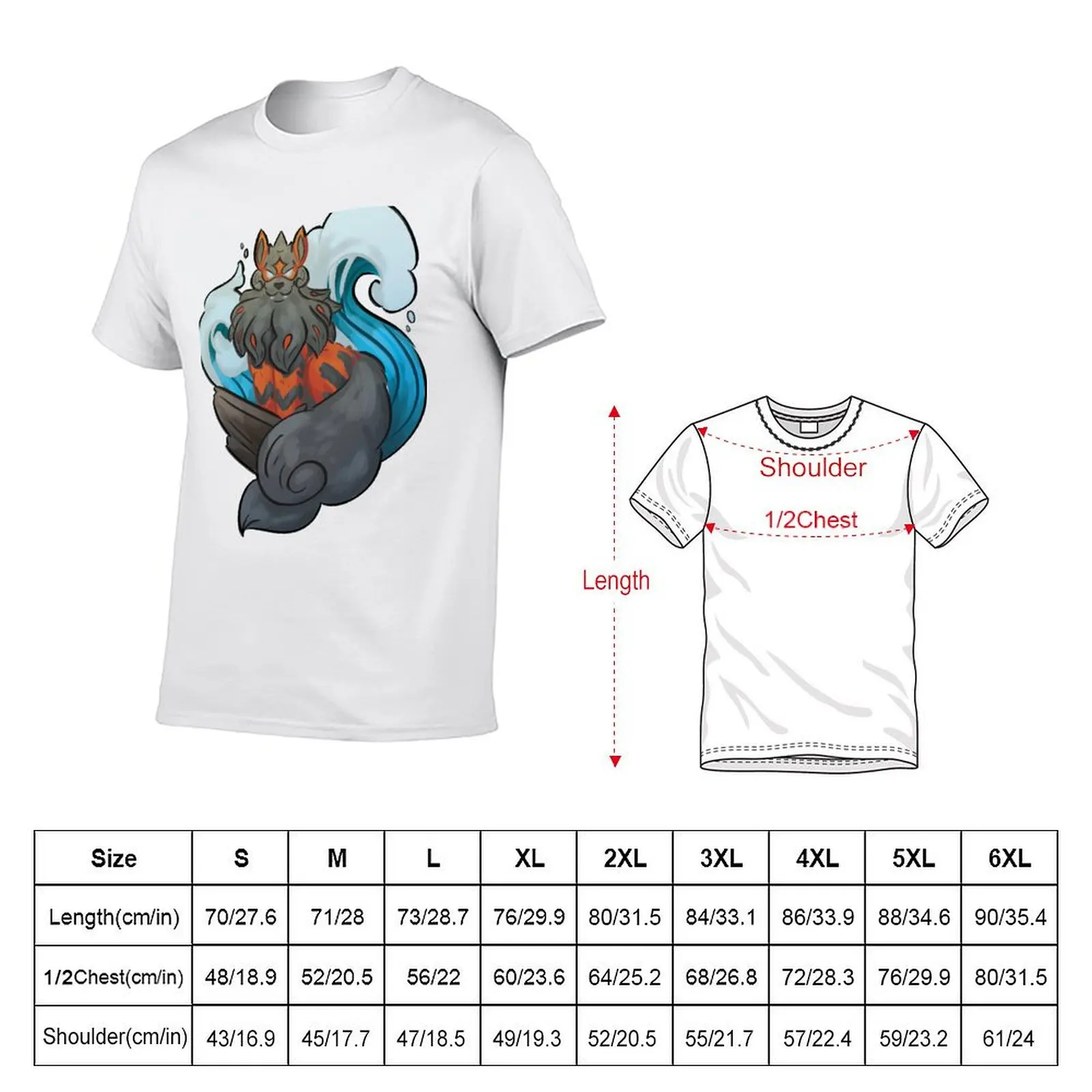 Hishui Arcanine T-Shirt Work Wear Lightweight Tee - view 2