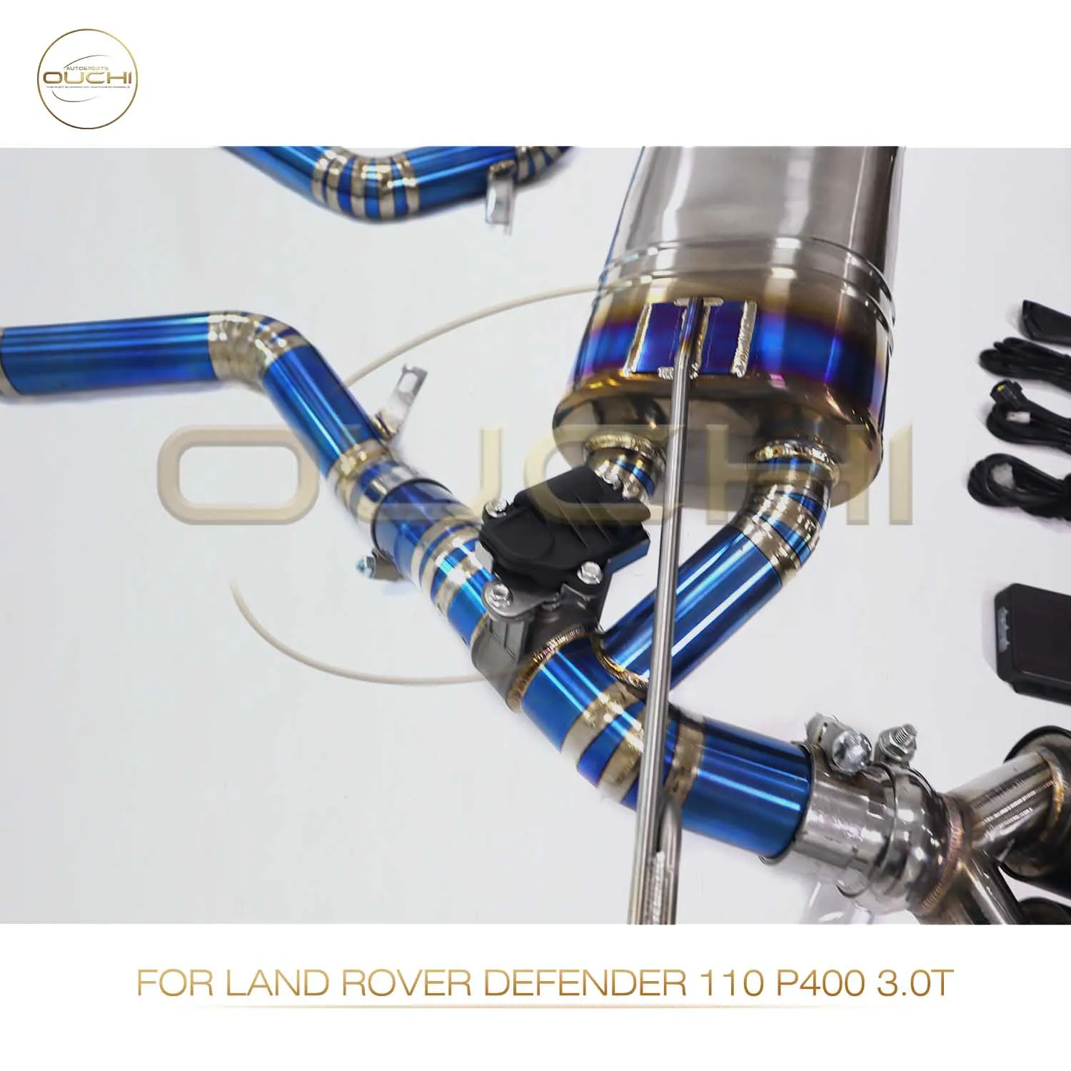 

OUCHI Exhaust System Titanium alloy Performance Catback for Land Rover Defender 110 P400 3.0T Muffler With Valve