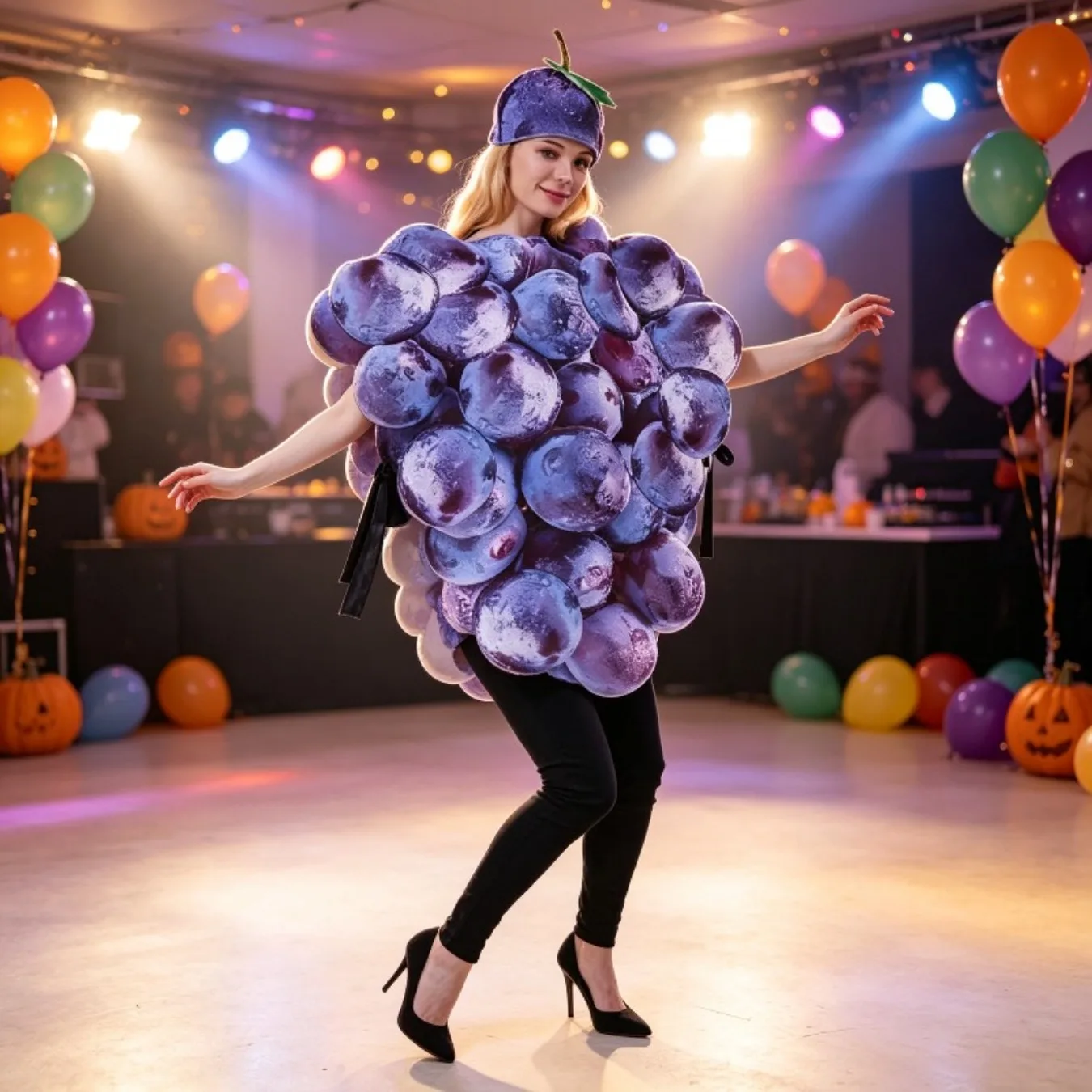 Halloween Stage Costume Grape Costume Stage Theme Party Fun Fruit Cosplay Costume