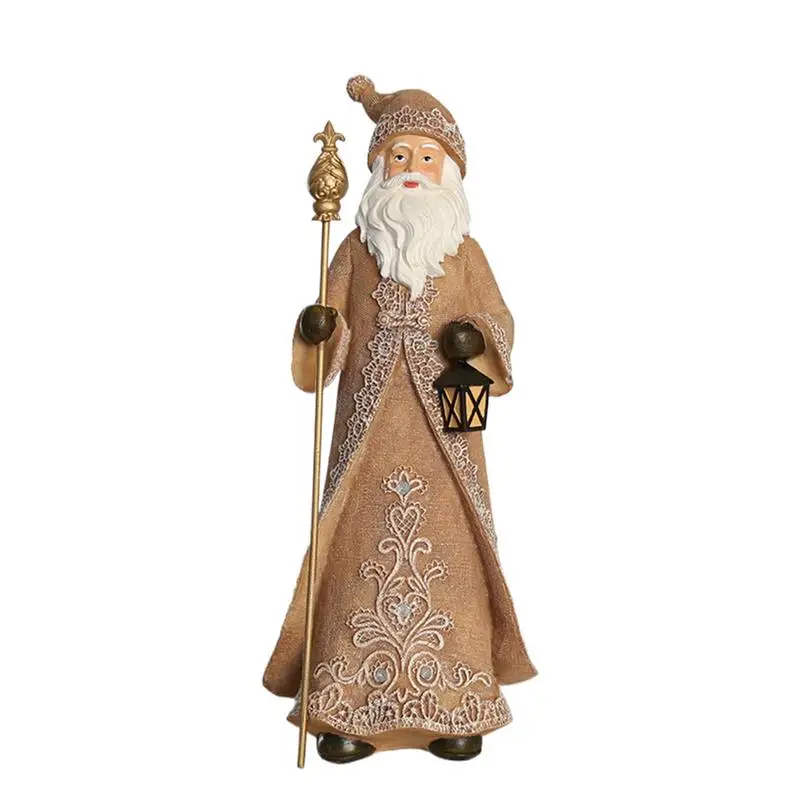 

Christmas Sculpture Realistic Resin Santa Home Decoration Classic Santa Claus Snowman Elk Sculpture Realistic Indoor Christmas