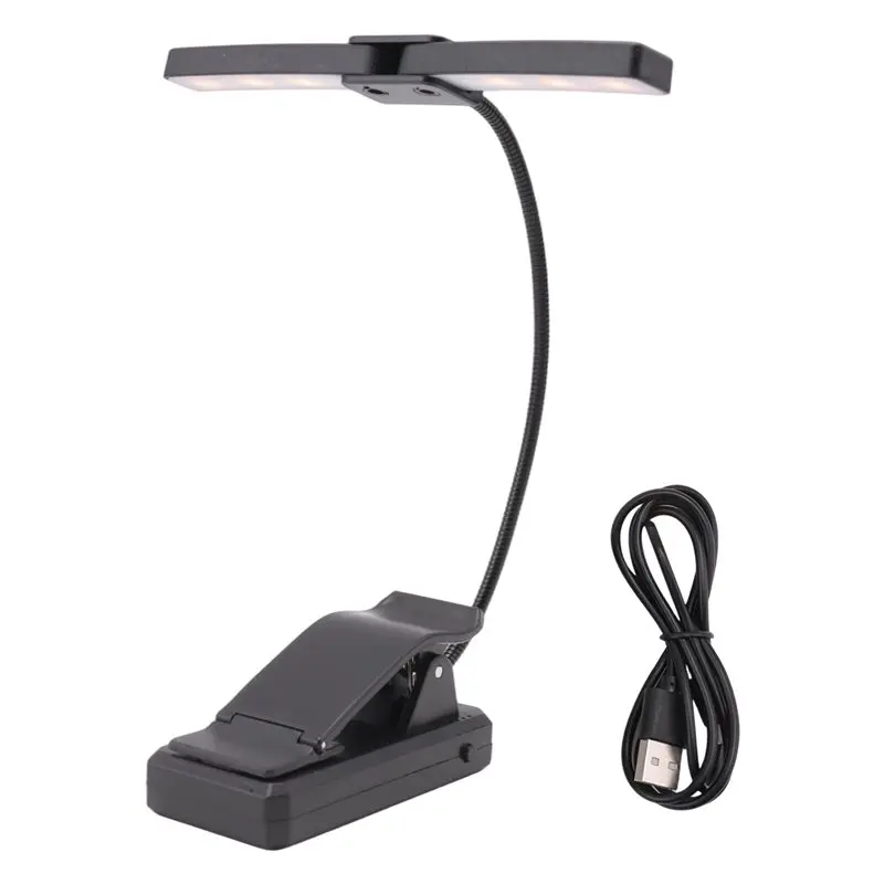 

Double-Headed Rechargeable Portable Music Stand Light Lightweight Eye Care Book Light-A27R