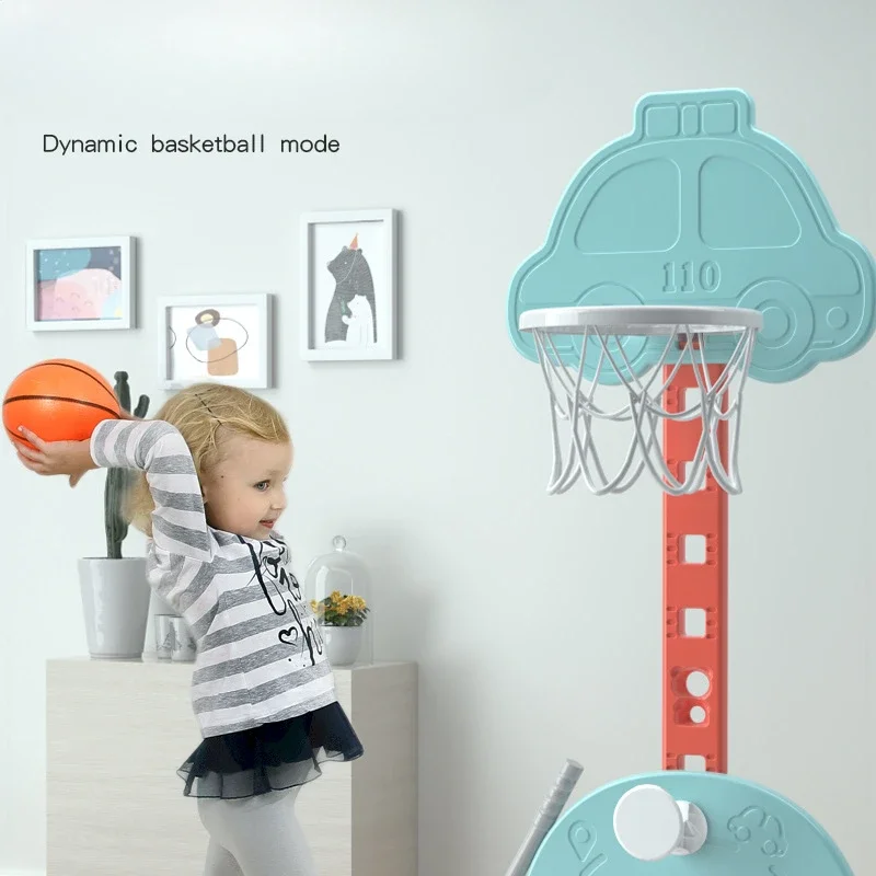 Children's Basketball Stand Adjustable Indoor Baby Toy Ball Boys' Home Shooting Frame Stand Exercise Body Develop Intelligence