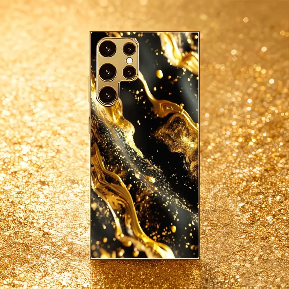 Protective cover Atmosphere High-end Electroplating Glass PhoneCase for Samsung Galaxy S26 S25 S24 S23 S22 S21 FE,Ultra,Plus