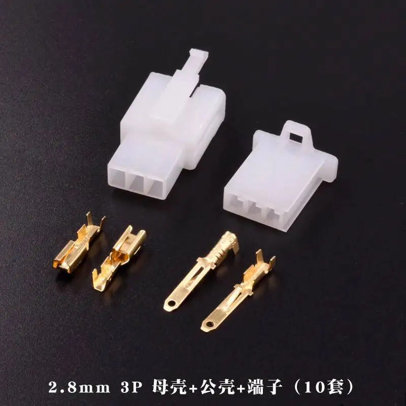 20 Stück 10 Sets 2,8 mm Auto-Elektro-Motorrad-Stecker 2P 3 4 6 9P Kabelbaum-Stecker Männlich Weiblich Buchse – Detail 3