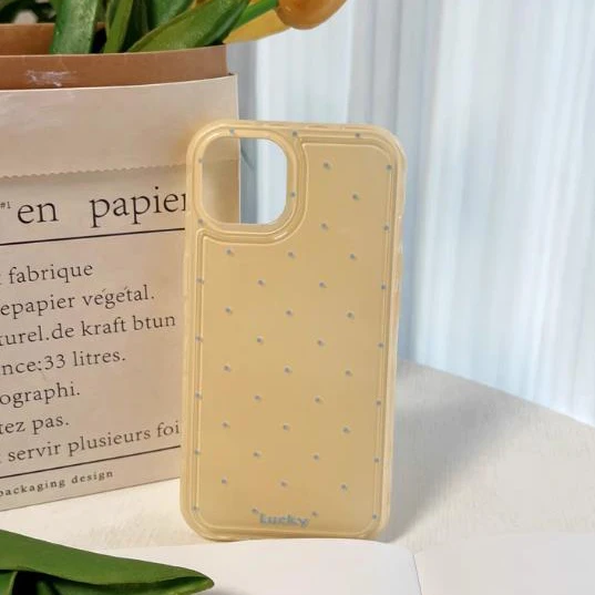 Urocze etui na telefon w kolorze makaroników w kropki INS do iPhone'a 17 Pro Max 16 15 14 13 12 Pro Max 17 Air, modne, odporne na wstrząsy. — zdjęcie produktu 5