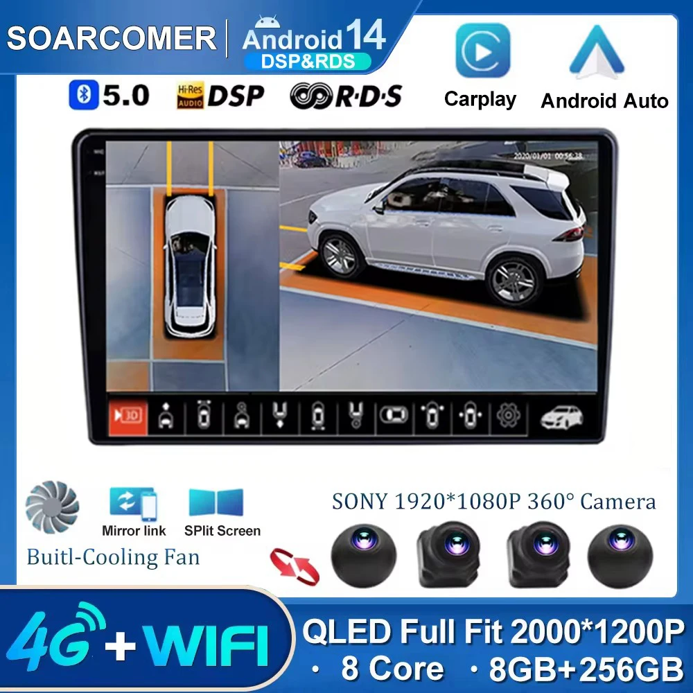 

Автомагнитола на Android 14 SWC, мультимедийный видеоплеер ForTrumpchi GA6 2015-2016, GPS, 2Din, Авторадио, беспроводной, без Dvd, RSD, Carplay BT