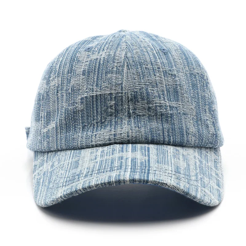 Women's Spring and Autumn Individual Retro Solid Color Smooth Panel Denim Baseball Cap Outdoor