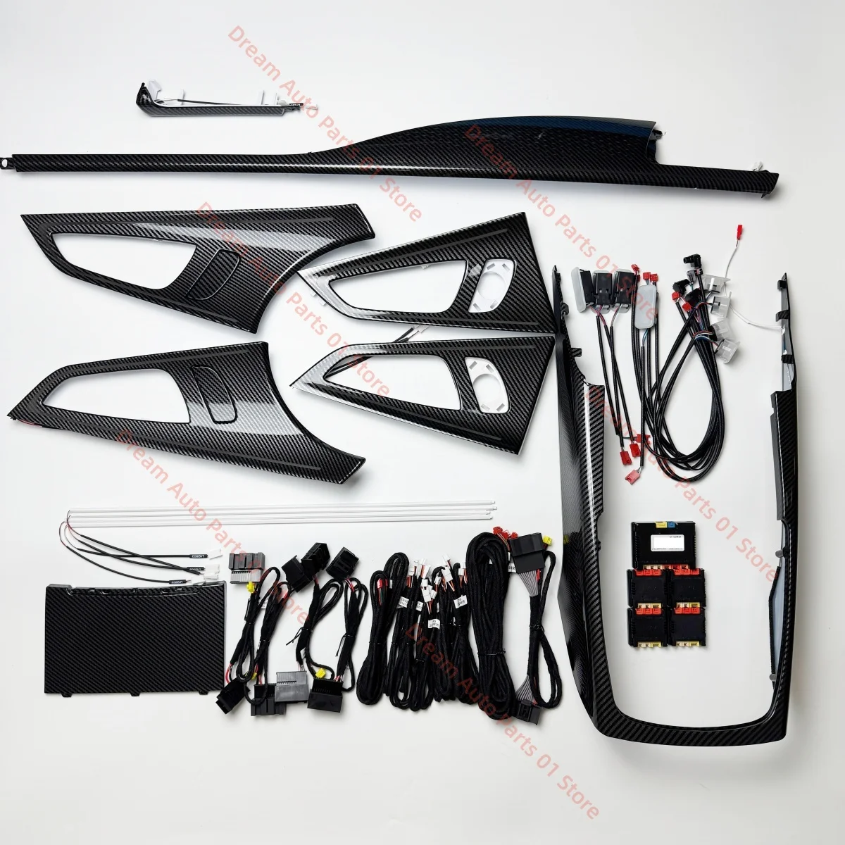 European version For Audi A7 C7 Atmosphere light kit interior lighting upgrade car accessories Carbon fiber decorative strip new