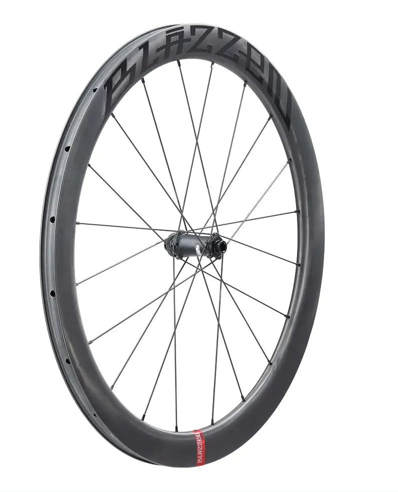 Hot Sale Factory Manufacturing Lightweight Carbon Fiber Bike Wheel Set 700C Fixed Gear Disc Brake Front Thru Axle Custom Color