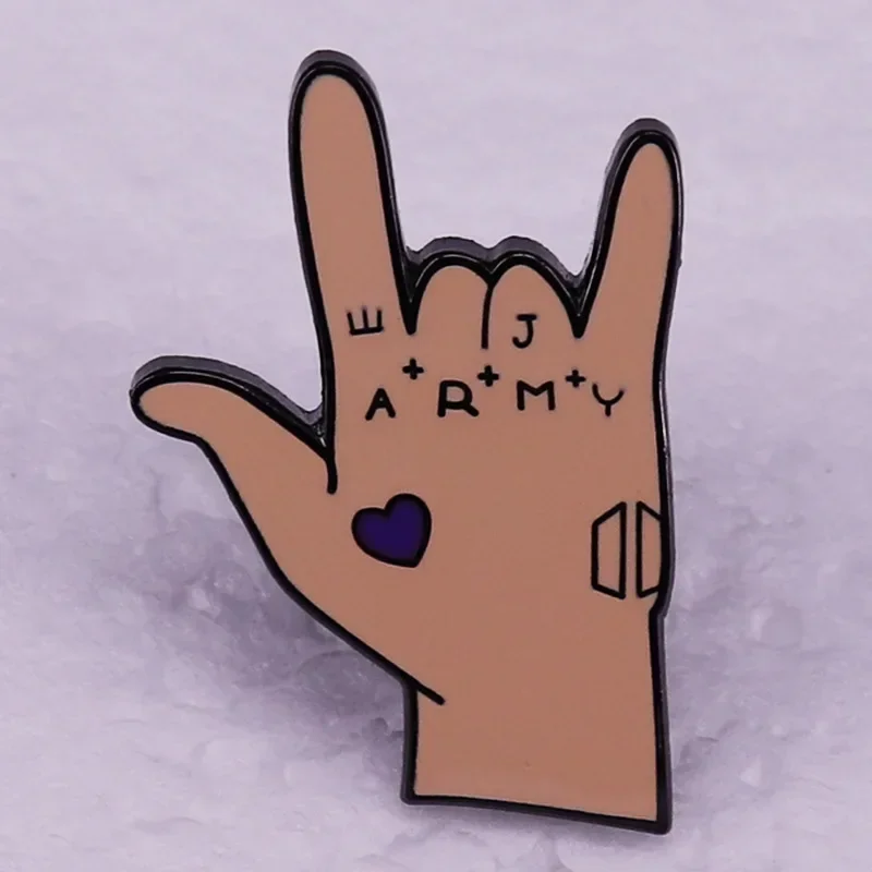 Borahae I Purple You Pin Enamel  Kpop Hallyu Korea Seoul South