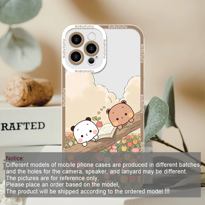 Carino BUBU DUDU Coppia Trasparente Cassa Del Telefono per Samsung Galaxy A55 A54 A53 A52 A73 A16 A36 A14 A13 5G Amanti Della Copertura Morbida Accoppiato Fundas