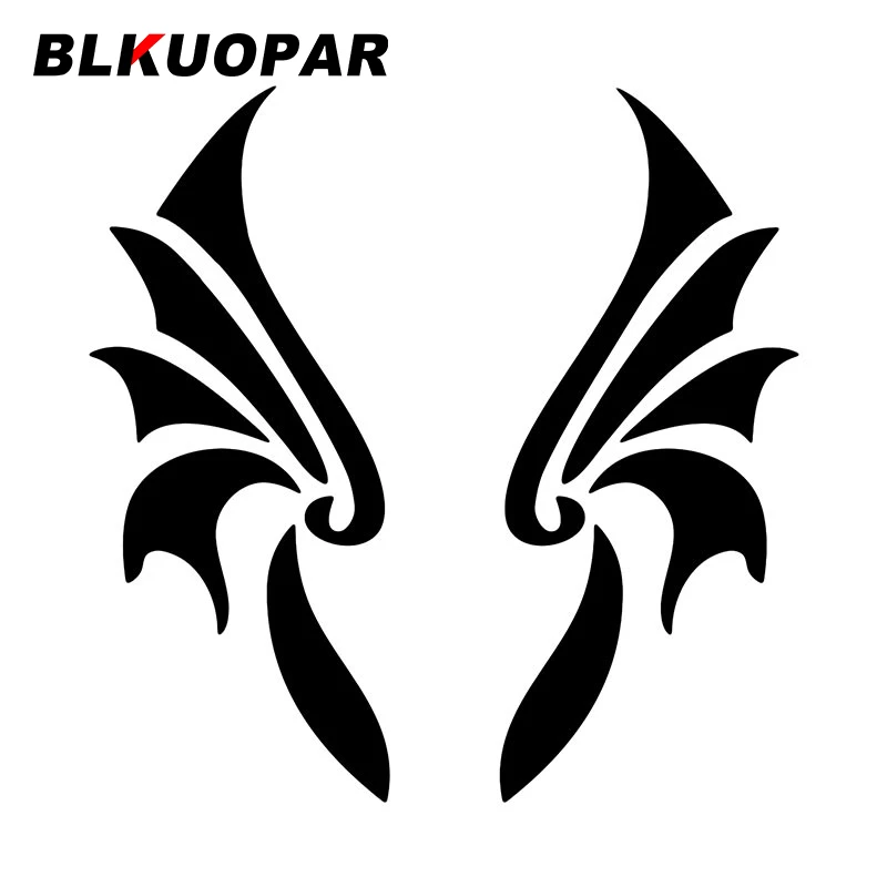 BLKUOPAR Wing Flame Car Sticker Graphics Personality Creative Decal Trunk Refrigerator Surfboard Air Conditioner RV Car Styling