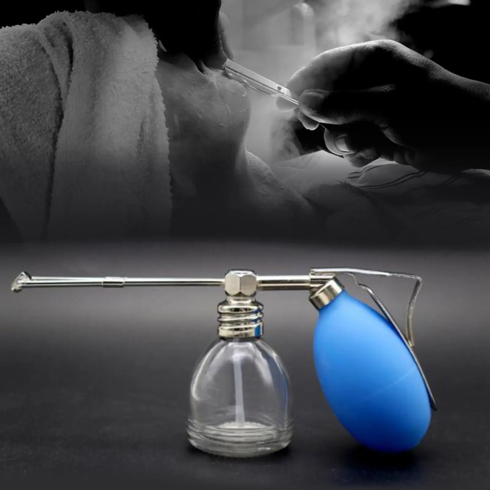 Refillable Blower Puffer Barbers Talcum Dispenser Bottle Hair Salon