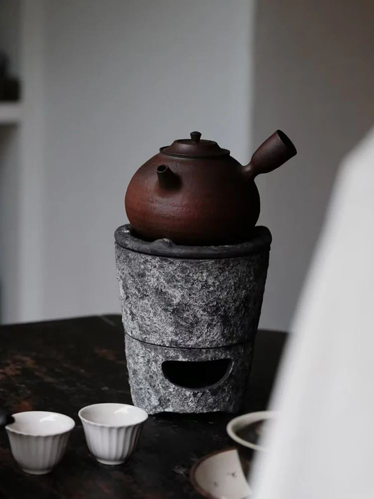 

Чайный набор Jinxi Ro Upper Flow Cloud: термостойкий чайник с узором «Метеорит» в стиле Ваби-Саби, цвет «Уголь»