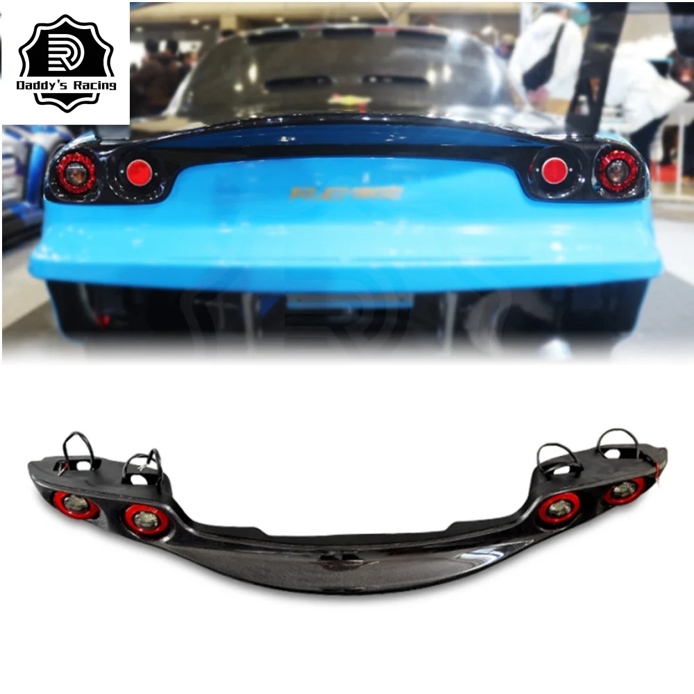 Carbon Fiber Rear Lamp Surround Spoiler Wing Fit For 1992-2002 RX7 FD3S RE Style Car Tuning High Quality