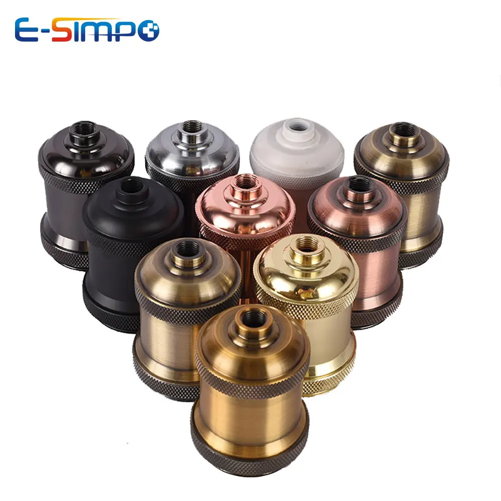 E27 E26 Edison Screw Vintage Retro Oldfashion Bronze Industrial Decorative DIY Pendant Antique Hang LED Lamp Holder Light Socket