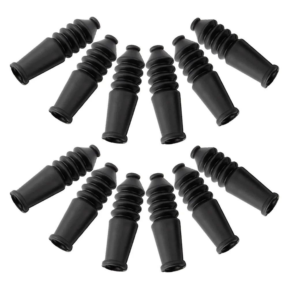 

12Pcs Bike Brake Protector Rubber Brake Line Sleeve for Mountain Folding Bikes Water Dust Proof Reliable Performance
