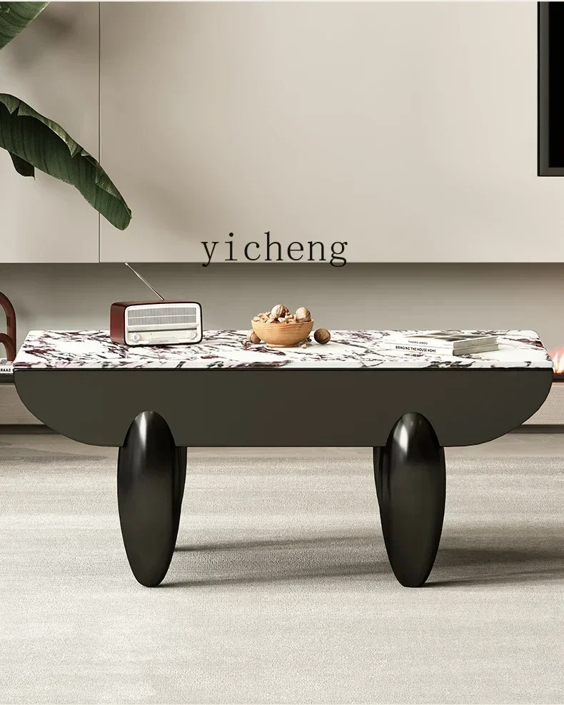 

zz pure natural coffee table high-end retro living room home special-shaped marble coffee table tea table