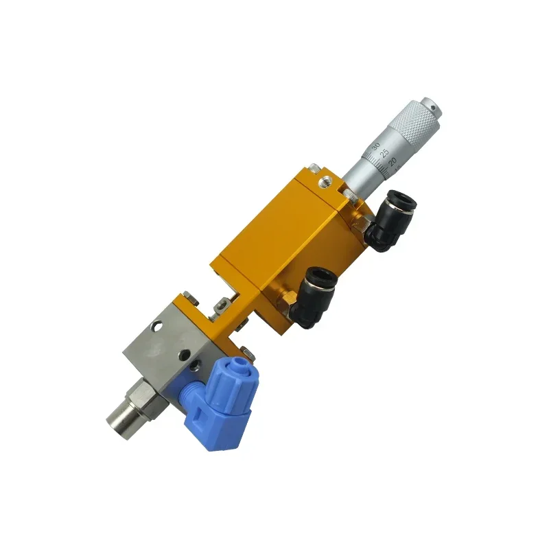 DJF-35 Precision small flow with micrometer thimble type single liquid double acting Luer interface dispensing valve