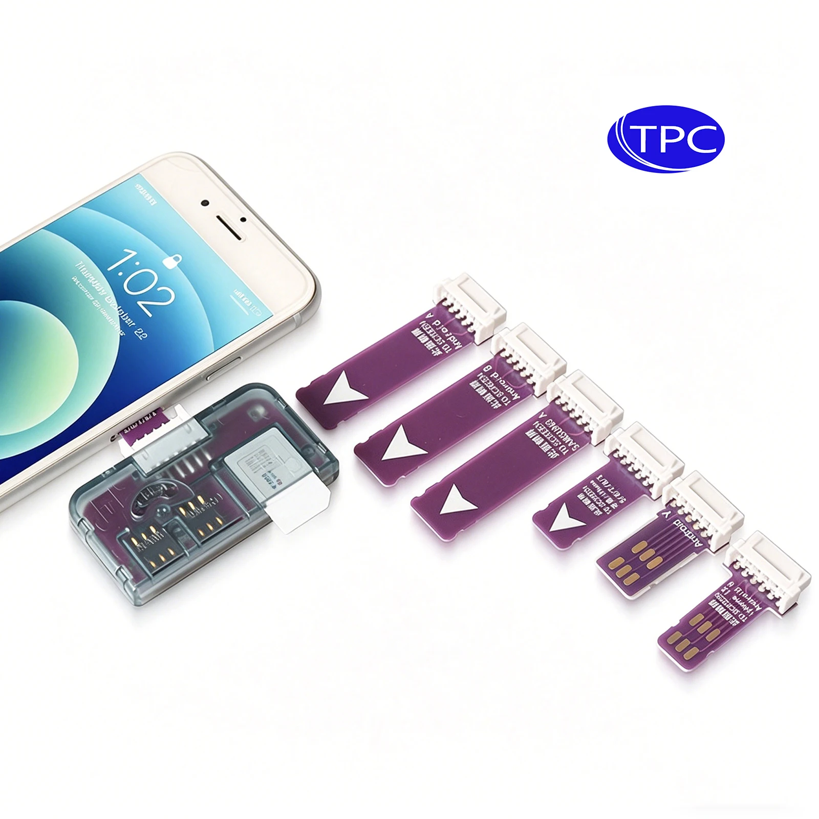 TPC SIM Activation Tools Card Converter to Smartcard IC Card Extension for Standard Micro SIM Card and Nano SIM Card Adapter Kit
