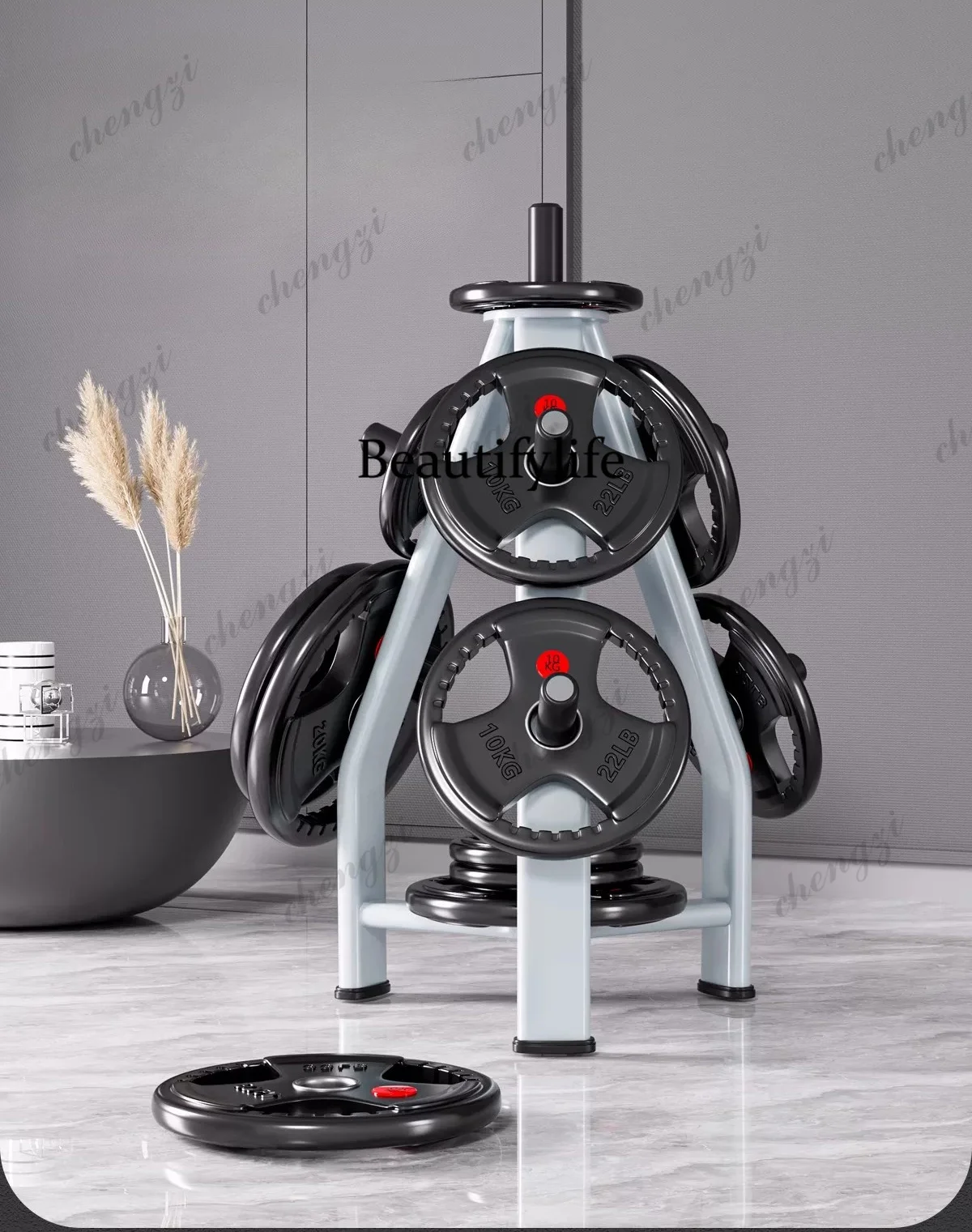 Barbell piece rack special storage rack, weight lifting fitness equipment household, set hanging piece storage rack