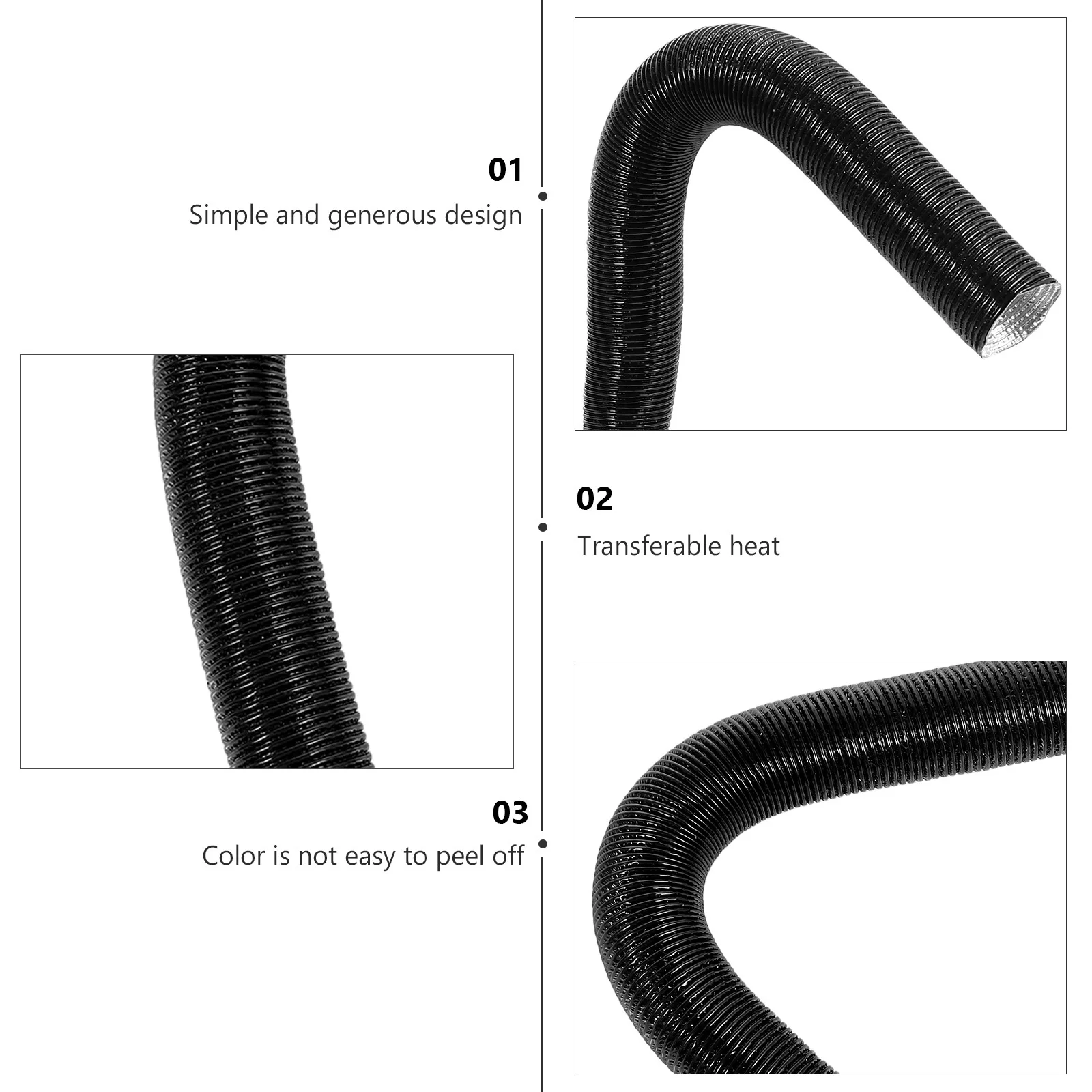 

Сверхмощный шланг воздуховода из пластиковой фольги для автомобильного кондиционера, запасная часть нагревателя с регулируемым потоком и высоким расходом