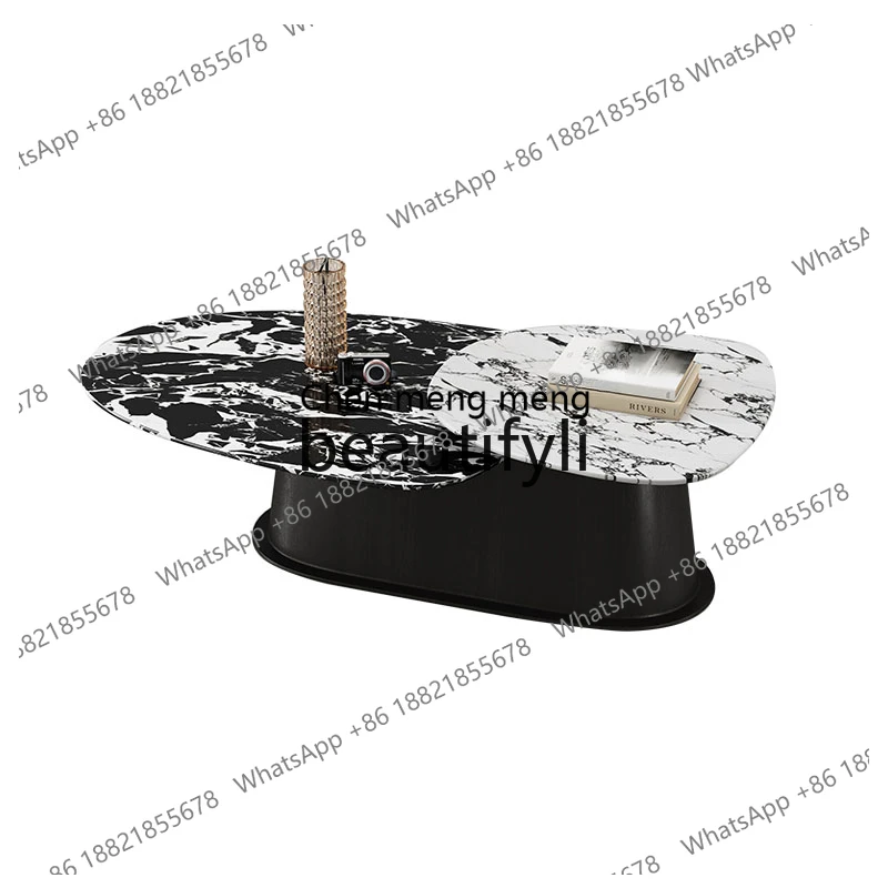 Italian minimalist light luxury marble tea thousands of bird table coffee table