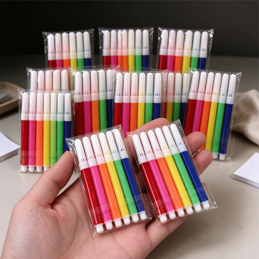 5/12/18 Pack Portable Assorted Color Mini Markers Fine Line Water Based Drawing Pens for Card Making Planner Decor DIY XJM