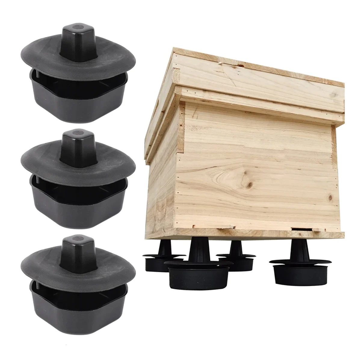 4/8 Pcs Imkerei Bee Hive Anti-mit Halterung Waschbecken Insekten-proof Erhöhte Hive Füße Beehive Ständer Imker bienenzucht Werkzeuge