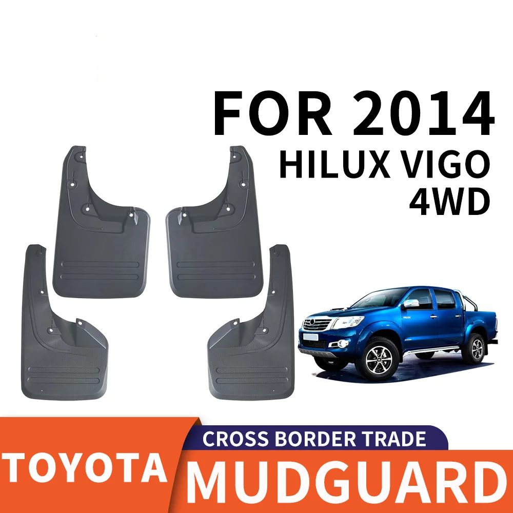 

For 2014 Toyota HILUX VIGO 4WD mudguard Mudflaps Front Rear Flares Splash Guards Cover Car Accessoie