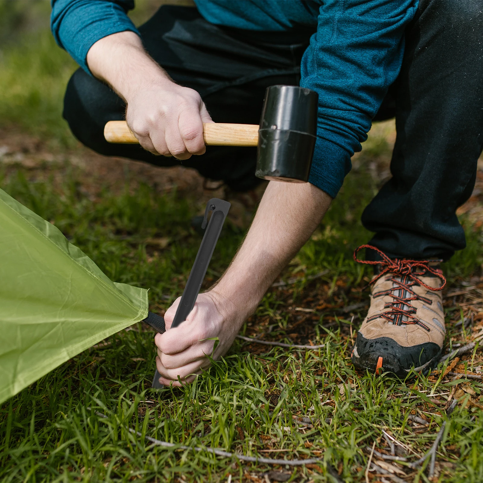 

10pcs Waterproof Cloth Grass Stud Durable Landscaping Stakes Outdoor Garden Ground Staples Lawn Fixing Spikes