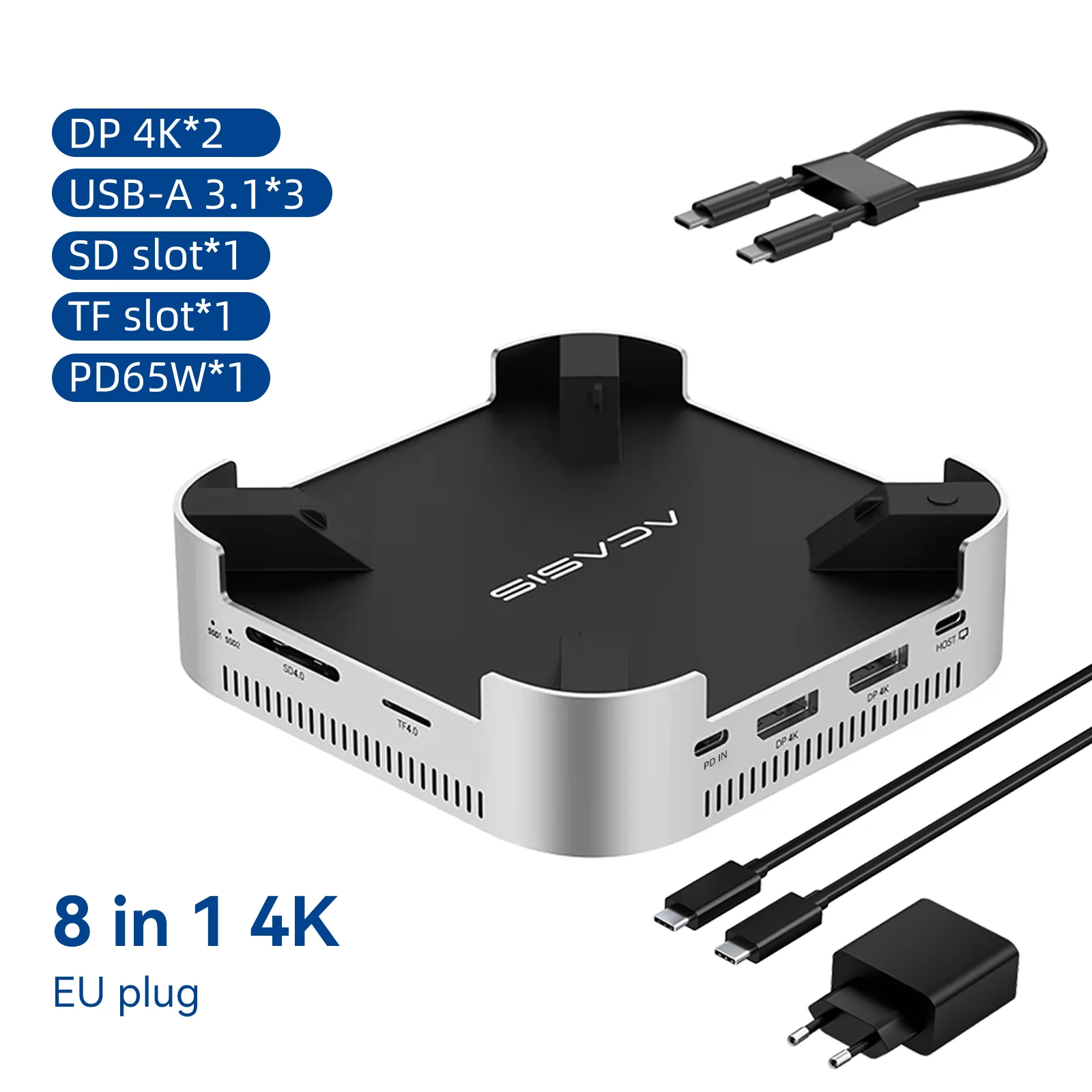 Acasis M002PRO USB-C Dock for Mac Mini M4/M4 Pro