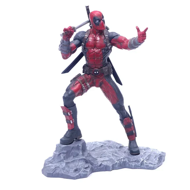 

Marvel X-Men 26cm Deadpool Action Figure Anime Decoration Handmade Pvc Collection Figurine Mini Toys Model For Children