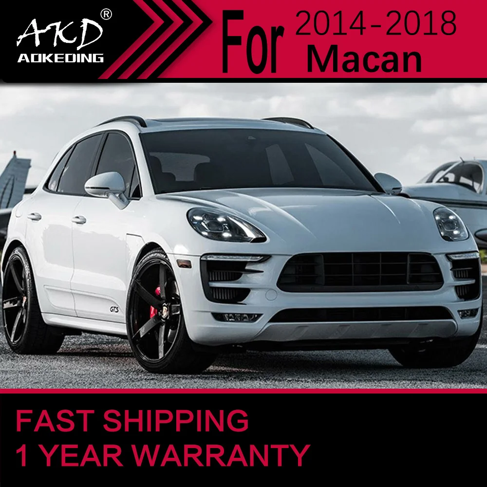 

Автомобильные фары для Porsche Macan светодиодный ные фары 2014-2018 Macan, передняя фара Drl, объектив проектора, автомобильные аксессуары