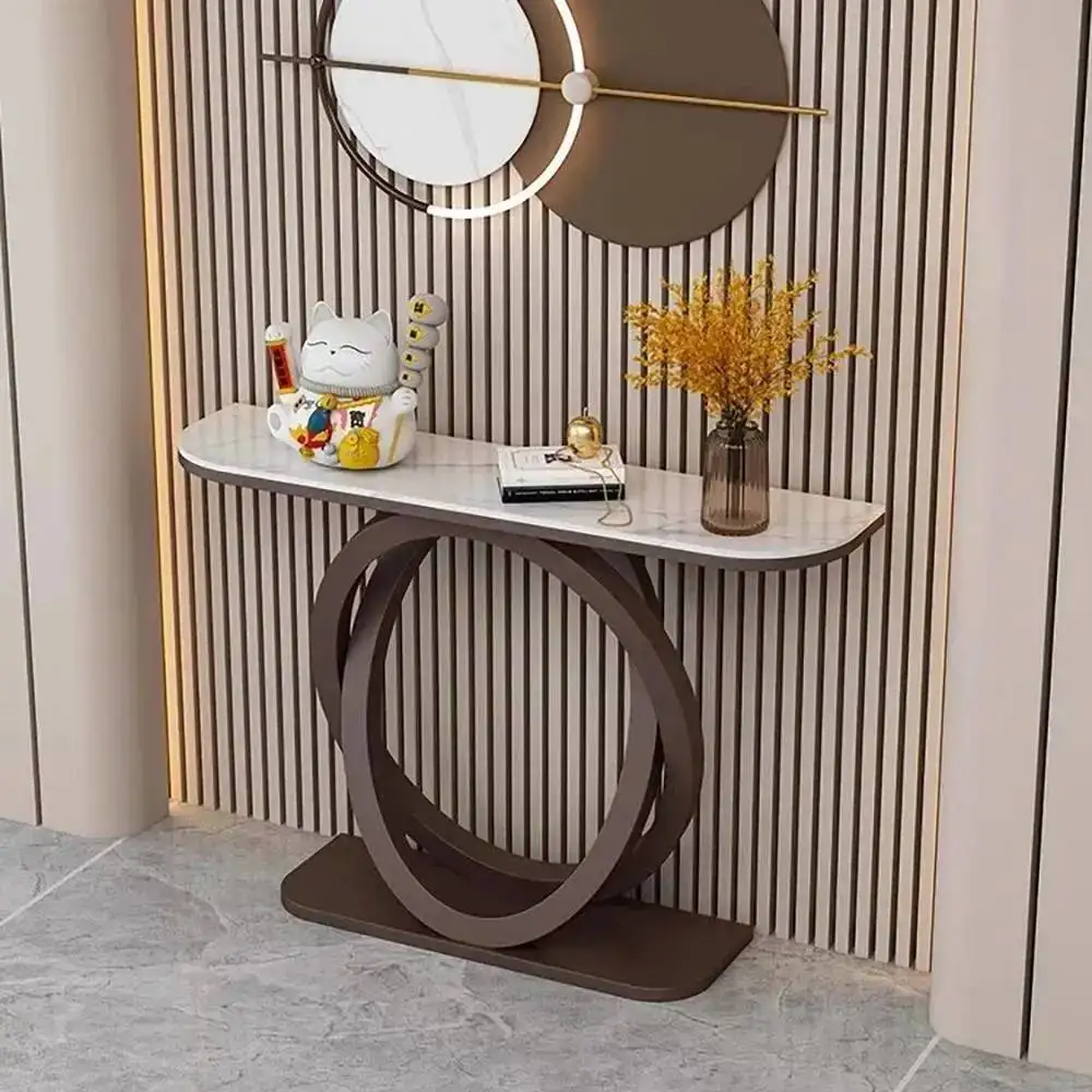 

Эстетические консольные столы Минималистичный мраморный скандинавский роскошный консольный столик Винтажные прихожия Tisch Wohnzimer Мебель для дома Уникальная