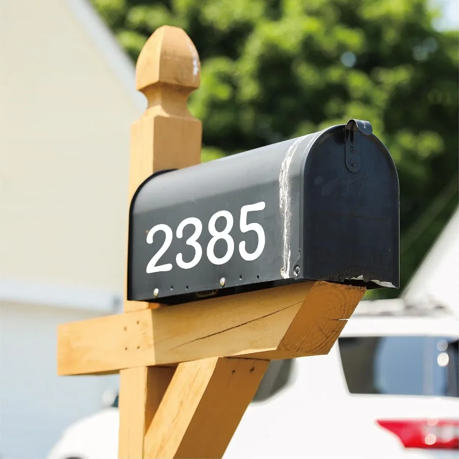 Letter Stirs 6 Sheets Maiox Numbers 3 inch Self Adhesive Vinyl Waterproof Stirs Large Decals House Numbers DIY Crafts Art Makin