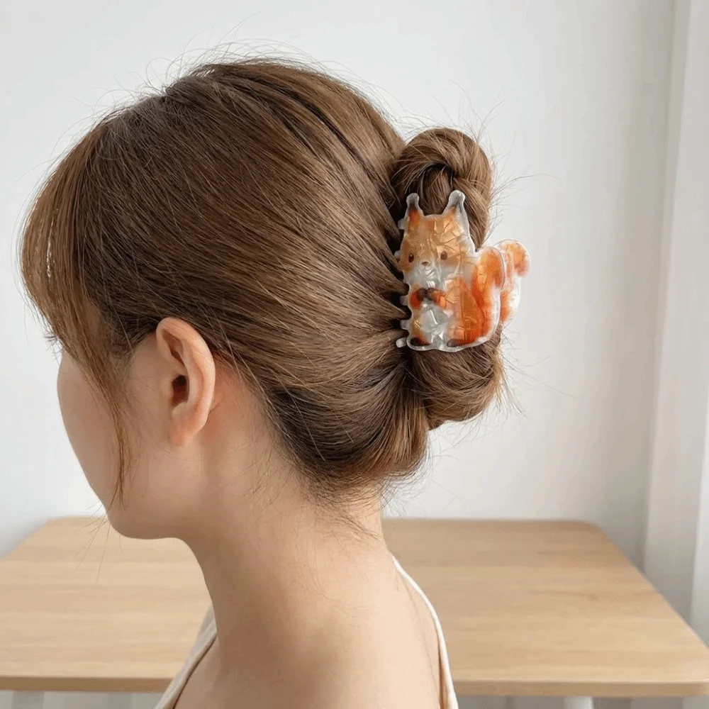 

Fashion Korean Style Cartoon Hair Claw Snake Acrylic Animal Hair Clip Headdress Hair Accessories Geometry Shark Clip Girls