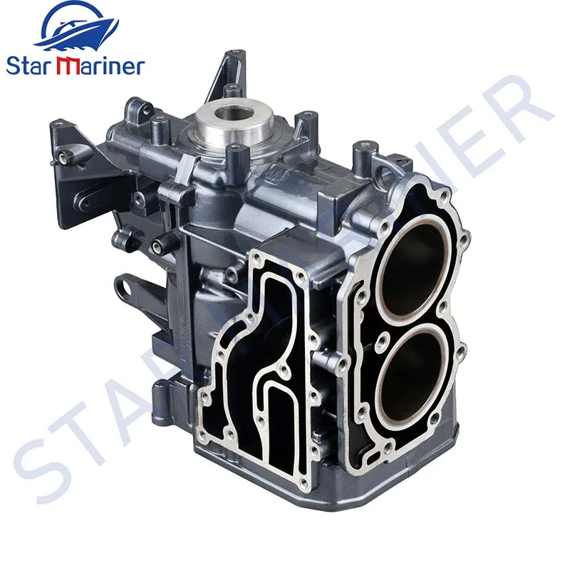 

63V-15100 Cylinder CrankCase Assy For Yamaha Outboard Motor 2 Stroke 9.9HP 15HP Parsun T15-07010000 Seapro HDX 63V-15100-02-1S