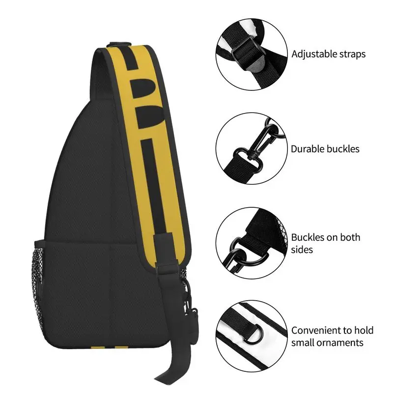 Blockchain Digital Currency Bitcoin Sling Chest Crossbody Bag Men Casual BTC Cryptocurrency Shoulder Backpack for Hiking