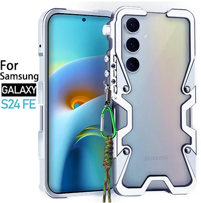 

Роскошный чехол для телефона из алюминиевого сплава с полым рассеиванием тепла для Samsung Galaxy S24 + S23 + Plus S24 S23 FE, задняя крышка с защитой от падения