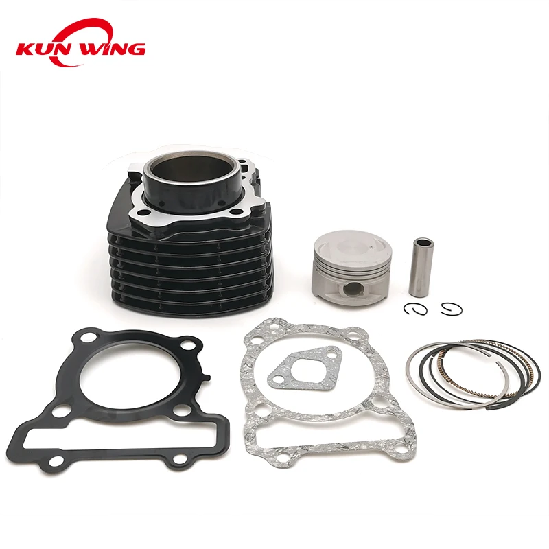 Kit pistone cilindro alesaggio 58mm per parti del motore Yamaha FZ16 SZ16 Byzon Byson FZ-S 153 cm3 muslimatex