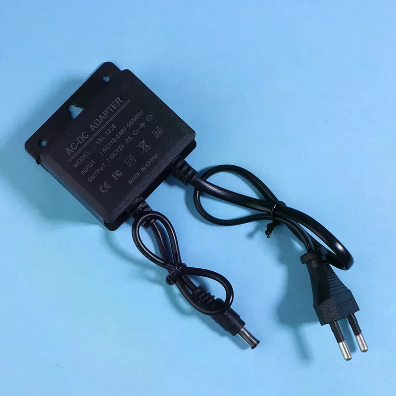 DC 12V 2A CCTV Camera Power Adapter Waterproof Outdoor Power Supply EU Plug Adapter CCTV Security Surveillance Camera Charger