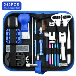 212Pcs Professional Watchmaker kit Repair Tool Set 144pcs Watch Strap Removal Replacement Battery opening 31pcs Tools kit