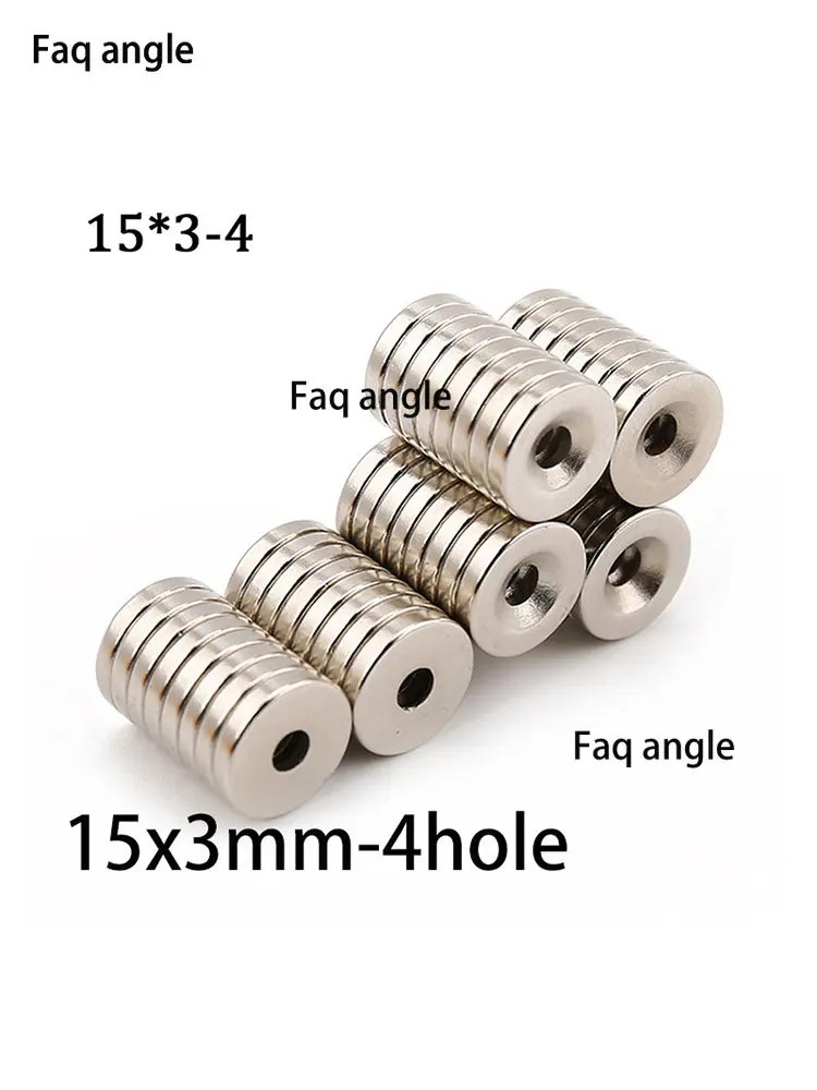 D15x3mm-4hole Anti-theft Magnet for Welding N52 Imas Magnetic Brackets Solder Round  Hole Magnetic Tool Holder Adhesive Magnet