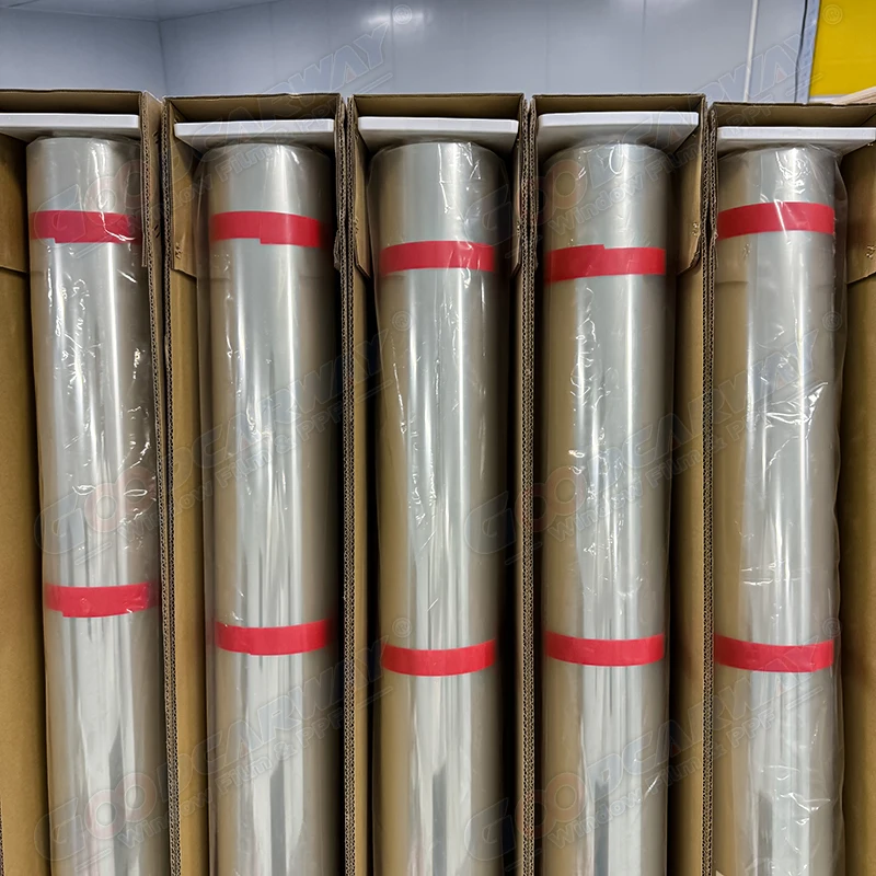 Pellicole di sicurezza antideflagranti di alta qualità 2-16mil Pellicola di sicurezza in PET trasparente per architettura di auto da ufficio domestico Vetro a prova di esplosione