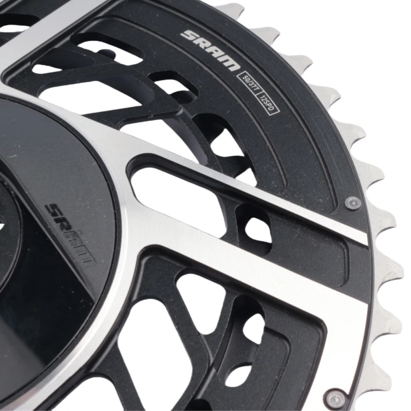 SRAM RED AXS 50-37T Kettenblatt 8 Bolzen Direktmontage 2x12Gang 8 Löcher Schwarz Rundes Kettenblatt Doppelt Original Für SRAM RED AXS Kurbel – Detail 8