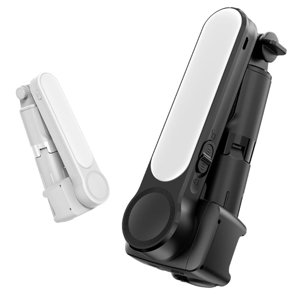 N91R-Phone Stabilizer Telescopic Gimbal Stabilizer With Fill Light Wireless Selfie Stick Handheld Mini Gimbal Bracket