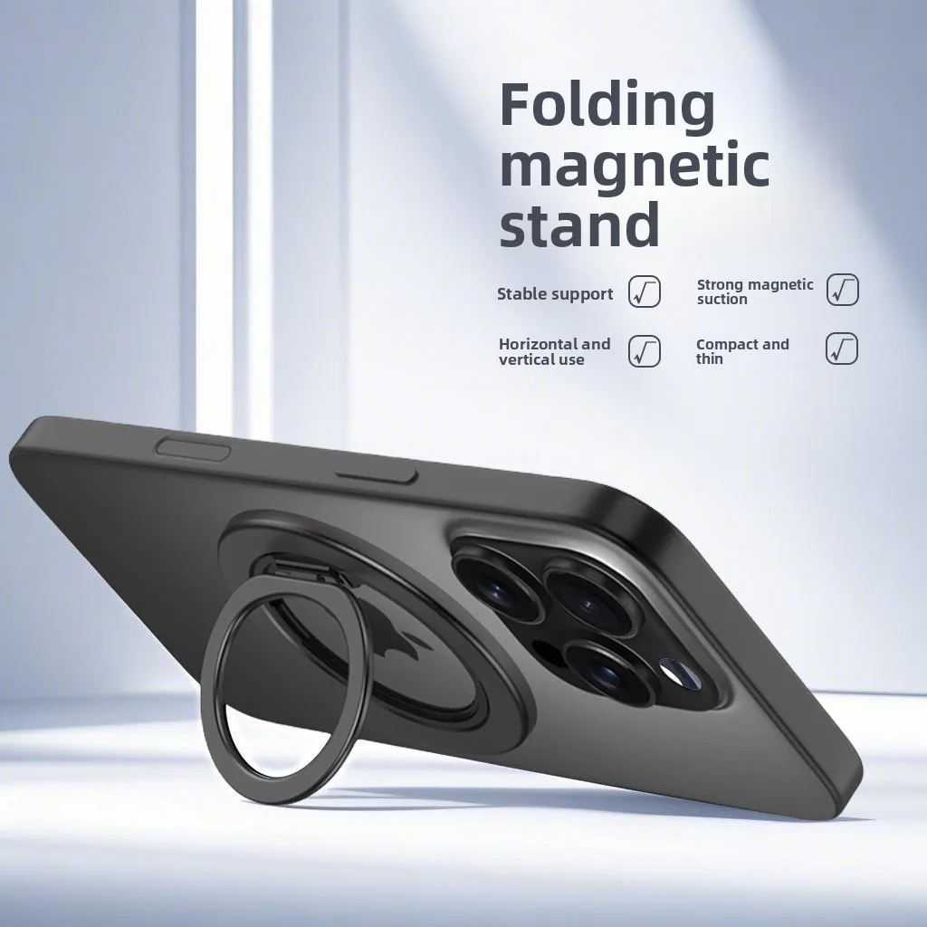 아이폰 17, 16, 15, 13, 14 및 12에 적합한 자석 휴대폰 케이스 홀더 360도 °   회전식 자석 휴대폰 홀더 링 브래킷 포함